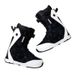Sheepskin Snowboard Shoes For Women Men Quick Wear BOA Waterproof Non-Slip Warm Ski Boots Black And White Mandarin Duck_desvips.com
