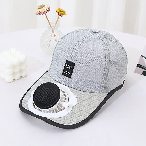 Single Price Summer New Breathable Mesh Solar Charging Fan Hat Sunshade Sun Protection For Men And Women Adults_desvips.com