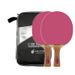 New Green/Pink Set Blue 7-Ply Solid Wood Table Tennis Racket_desvips.com