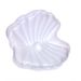 Inflatable Seashell Pool Float - Pearl Ball Lounger With Scallop Design, Trendy Party Float_desvips.com