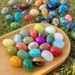 Natural Crystal Raw Five Elements Stone Egg Mineral Set Box Ornament Easter Egg, Color Random_desvips.com