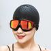 Swimming Caps Without Head Tightness Long Hair Bubble Swimming Cap Waterproof High Elastic Quick Drying Ear Protection Professional Swimming Cap_desvips.com