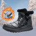 Women's Winter Snow Boots High Top Faux Fur Lined Warm Slip-Resistant Casual Shoes With Side Zipper_desvips.com