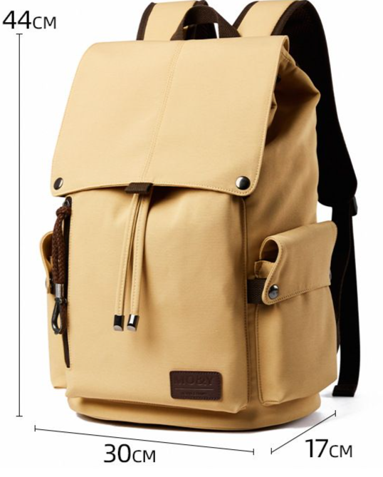 Vintage Travel Canvas Men's Fashion Trend Laptop High School College Student Backpack Casual Bag_desvips.com