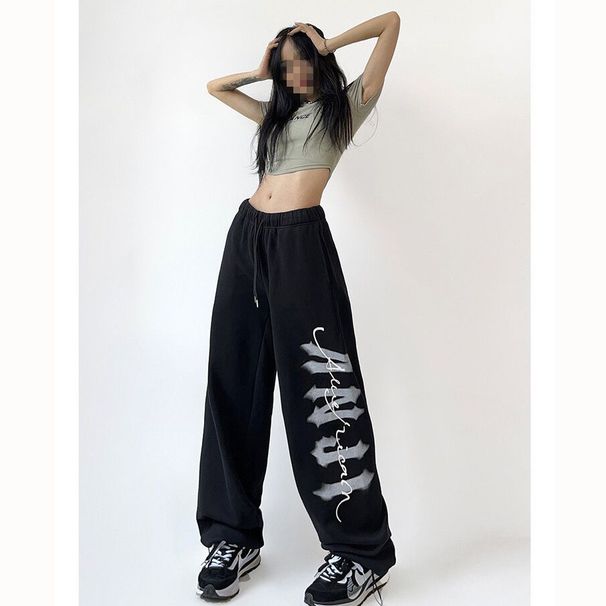 Cross-border Hip-hop Street Jogger For Women, High-waisted, Loose-fitting, Casual Jazz Dance Long Pants_desvips.com