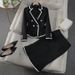 Women's Clothing tweed fishtail skirt suit fashionable temperament professional suit formal wear_desvips.com