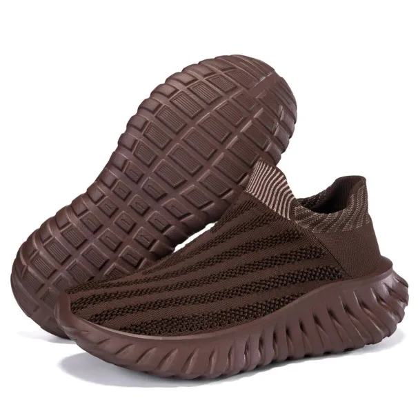 Men's One Foot Walking Shoes Anti Slip Running Shoes, Breathable Thick Soled Shoe Lightweight Fiess Casual Sneakers For_desvips.com