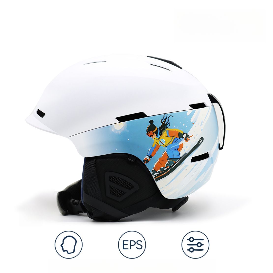 New Ski Helmet Windproof Ear Protection Warm Adult Integrated Single And Double Board Snow Helmet Cycling Helmet Winter Snow Helmet_desvips.com