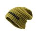 001 Knitted Winter Large Head Circumference Warm Slouchy Women Cold-Proof Loose Travel Thickened Wool Outdoor Cold Hat Men_desvips.com