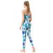 New Set Quick-Drying Sleeveless Sports Vest Printed Yoga Pants Women Slimming Workout Clothes_desvips.com