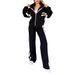 2025 Autumn Y2K Striped Zipper Top Jacket Casual Sports Suit For Women_desvips.com