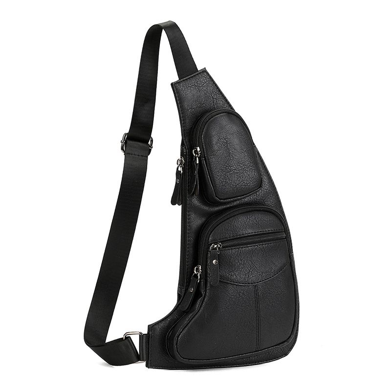 chest bag men's trendy versatile shoulder bag sports commuting street backpack men's bag messenger bag men's_desvips.com