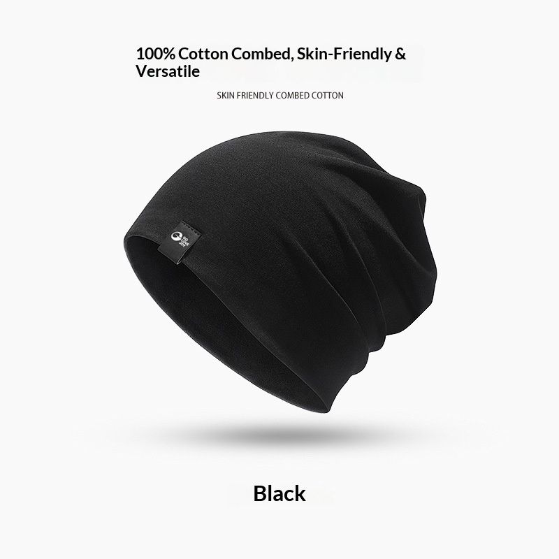 001 Autumn Winter New Casual Warm Slouchy Beanie Men Outdoor Windproof Coldproof Ear Protection Head Wrap Cold Hat Combed_desvips.com