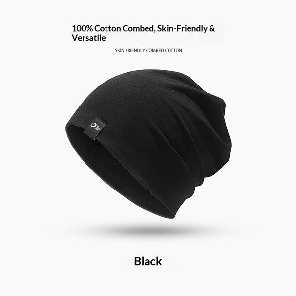 001 Autumn Winter New Casual Warm Slouchy Beanie Men Outdoor Windproof Coldproof Ear Protection Head Wrap Cold Hat Combed_desvips.com