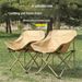 Outdoor Moon Portable High-Back Camping Leisure Chair Straight Travel Folding_desvips.com