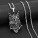 Owl Skull Alloy Pendant Trendy Personalized Viking Titanium Steel Men's Necklace Popular Accessory_desvips.com