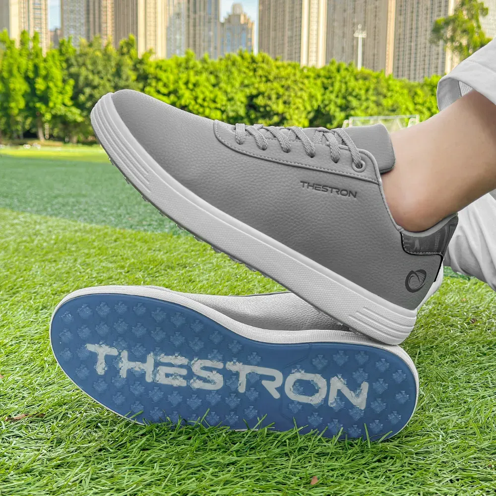 New Dingless Ddmysaturn Golf Sneakers Board Solid Color Simple Outdoor Training Wear Resistant And Anti Slip Sports_desvips.com