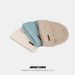 001 American Retro Face-Slimming Knitted For Women Winter Travel Hiking Knit Versatile Couple Style Ear Protection Cold Hat_desvips.com