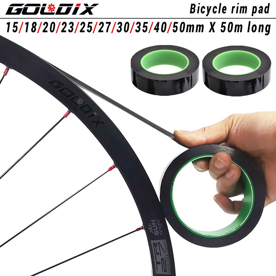 GOLDIX 50m Mountain Road Bike Wheel Tubeless Sealant Tape Annular High Pressure Vacuum Tire Pad_desvips.com