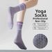 Women's mid Calf Non-Slip Yoga Socks Stylish Colored Pilates Fitness Dance Floor Socks for Aerobics_desvips.com