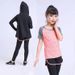 Girls' Quick-Dry Set Fitness Big Kids Yoga Outfit Summer Running Training Sports Gymnastics Tennis Clothes_desvips.com