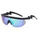 One-piece sunglasses for men and women lightning legs outdoor sports cycling glasses irregular windproof sunglasses tide_desvips.com