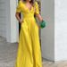 Women's fashion fashion elegant plus size wide leg jumpsuit_desvips.com