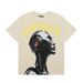 American Retro Skull Print Summer Casual Trend Hip-Hop Washed Short Sleeve T-Shirt_desvips.com