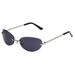 Frameless Metal Oval Mercury UV400 Sunglasses, Retro American Style, Designed For Trendy Women, Suitable For Outdoor Driving, Walking, And Climbing_desvips.com
