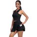New Summer Outdoor Casual T-Shirt Running Sports Fitness Clothing Set Breathable Yoga Barely There Tennis Wear_desvips.com