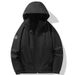 2528 Couple's Style Patchwork Trendy Outdoor Casual Sports Hooded Jacket Hiking Coat For Men And Women Loose Fit_desvips.com