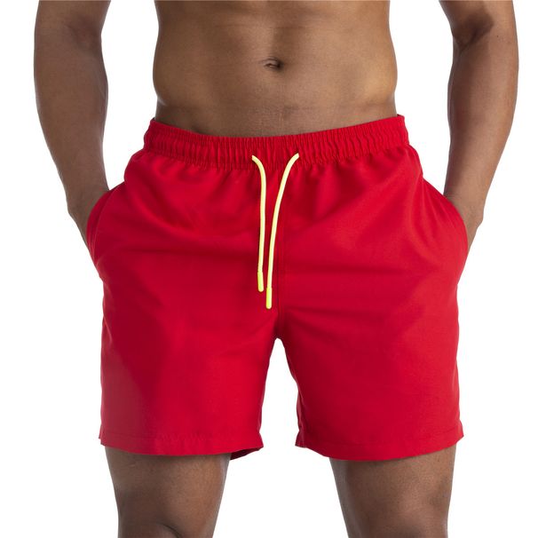 Men's Water-Repellent Swim Trunks - Double Layer & Breathable For Beach Pool & Summer Activities (Quick-Dry Black/Blue)_desvips.com