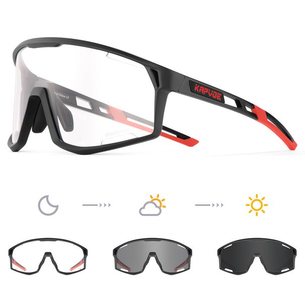 New KAPVOE Color Changing Cycling Glasses Mountaineering Running Sports Hiking Windproof Road Sunglasses For M And_desvips.com