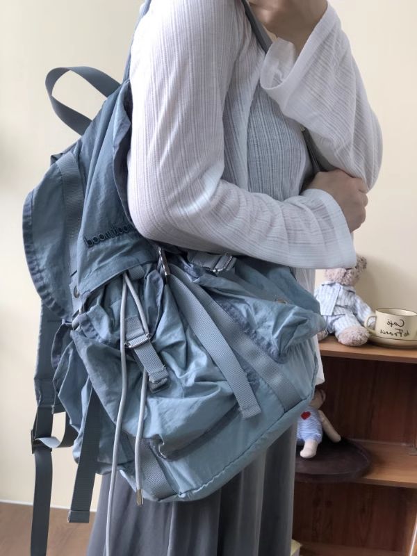 Outdoor Ultralight Lightweight Hiking Large Capacity College Students Bag Japanese Nical Style Riding Backpack_desvips.com