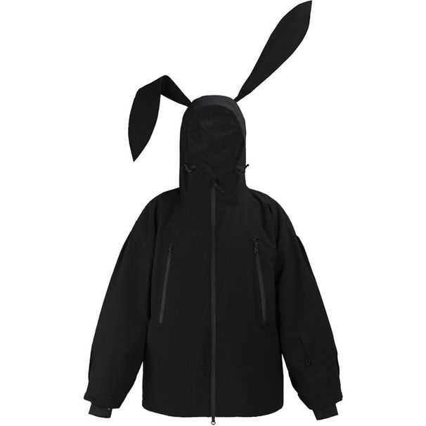 Professional Children's New Single And Double Board Cute Rabbit Solid Color Small Outdoor Warm Ski Suit For Children_desvips.com
