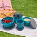 Outdoor camping cookware set Folding kettle silicone coffee cup Portable road trip_desvips.com