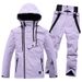 Solid Color Suit For Men And Women, Windproof, Waterproof, Warm, Breathable, Winter Snow Country Ski Equipment, Couples_desvips.com
