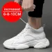 Summer New Style Fashion Sneakers Man Elevator Height Increase Insole 8cm White Black Taller Shoes Men Breathable_desvips.com