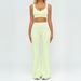 2PCS Yoga Set Clothes Outdoor Sports Outfits Women Tracksuit Gym Fitness Suits Workout Long Sleeved Flared Pants_desvips.com