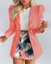 Women's Long Sleeve Blazers Streetwear Flower_desvips.com