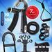 Cross-Border Hot-Selling Hand Trainer Of 7 Pieces 10-100kg Strengthener Grip Ring Figure-Eight Puller Set_desvips.com