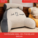 Bean Ice Silk Latex Headrest Bed Large Cushion For Girls Sleeping Sofa Backrest Pillow_desvips.com