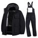 2025 Winter New Ski Suit For Men Fashionable Loose Windproof Unisex Set Versatile Outdoor Skiing_desvips.com