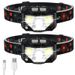 Mini USB Charging COB Red Light Headlight LED Night Running Outdoor Night Fishing Waterproof Head Strong Light Sensor Headlight_desvips.com