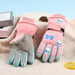 Winter Children's Skiing Gloves With Velvet, Windproof, Snow Playing, Thick Insulation, Outdoor Student Cartoon Touch_desvips.com