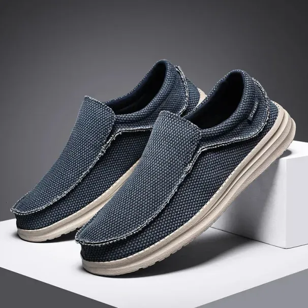 Spring Summer Mens Casual Canvas Breathable And Lazy Soft Soled Vulcanized Outdoor Sports Walking Driving Shoes 241205_desvips.com