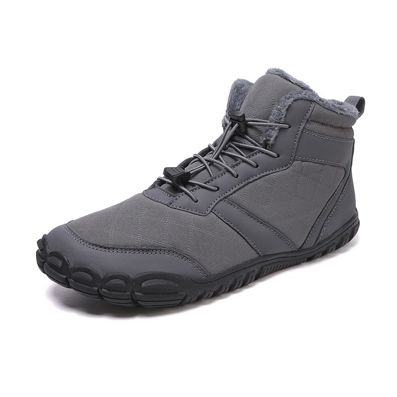 Unisex Waterproof Snow Boots With Fleece Lining - High Top Winter Shoes For Outdoor Activities, Slip-Resistant & Warm_desvips.com