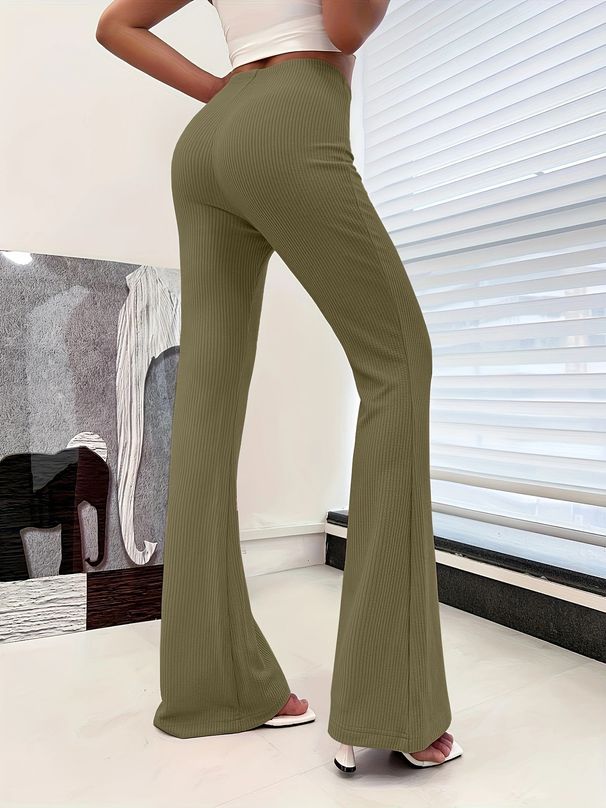 Women's Sports Leisure Yoga Micro Horn Straight Tube Slim Fit And Hip Lifting Pants_desvips.com