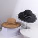 Fashion New Hepburn Style Vacation Versatile Straw British Round Top Sun Protection Beach Sunshade Fisherman Hat_desvips.com