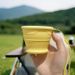 Small, Colorful, Durable, Portable Silicone Folding Cup With Handle Design, A Great Helper For Outdoor Travel_desvips.com